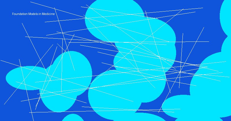 Abstract illustration of AI and healthcare